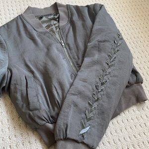 Naked Wardrobe Olive Bomber Jacket